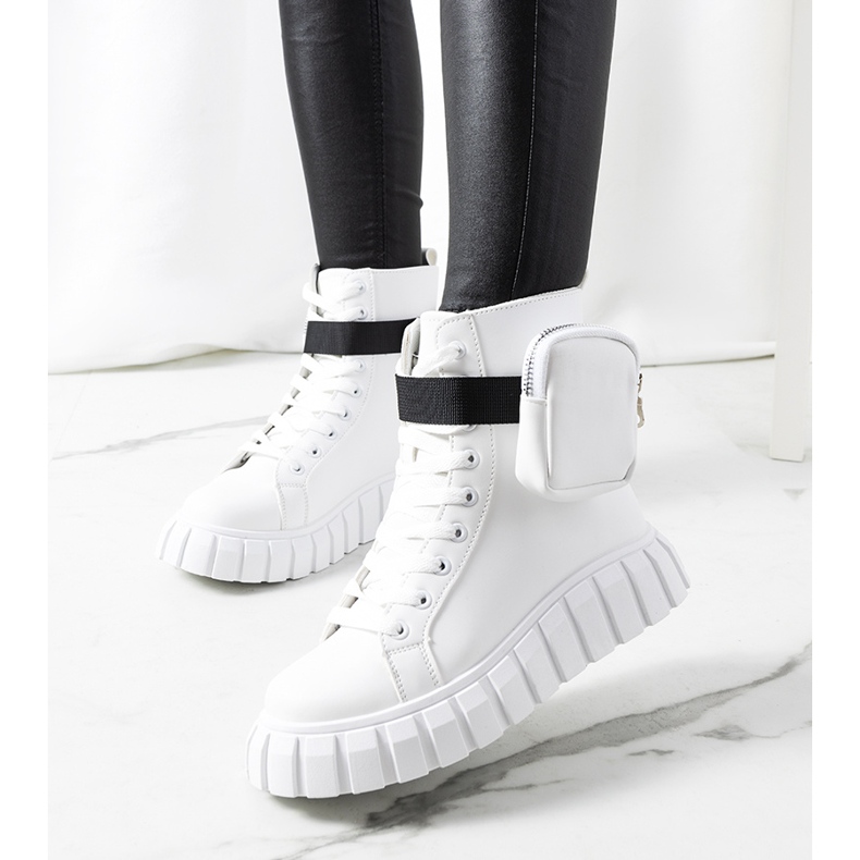 Bílé tenisky na platformě Haver bílý 1