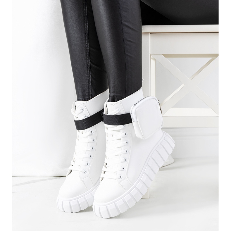 Bílé tenisky na platformě Haver bílý 2