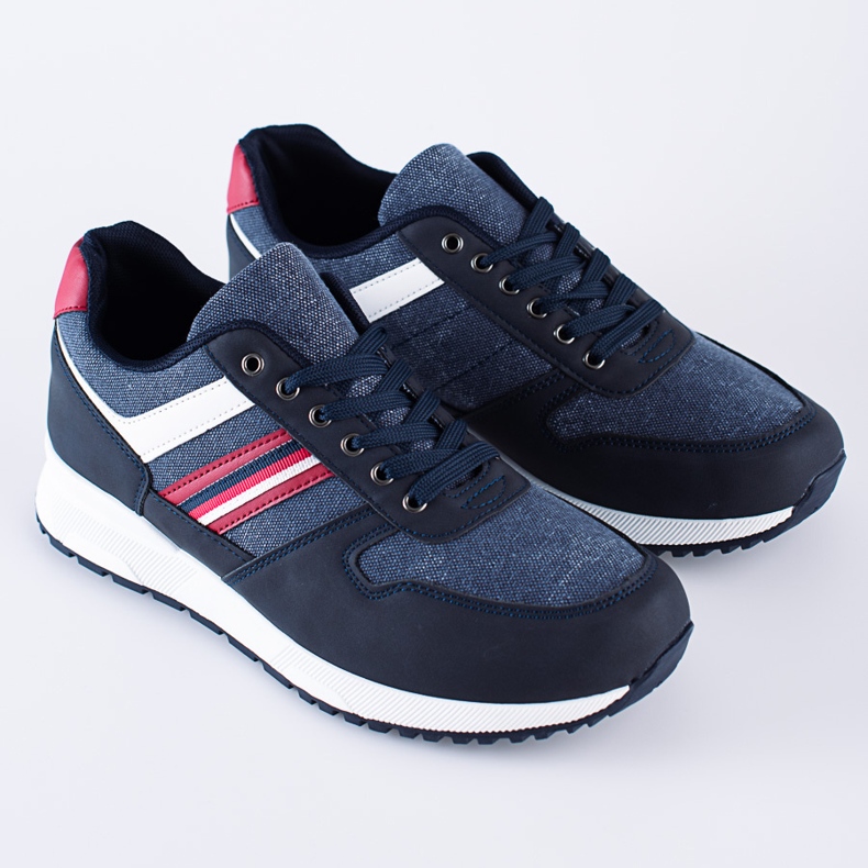 Pohodlná tmavě modrá pánská sportovní obuv Shelovet námořnická modrá 2