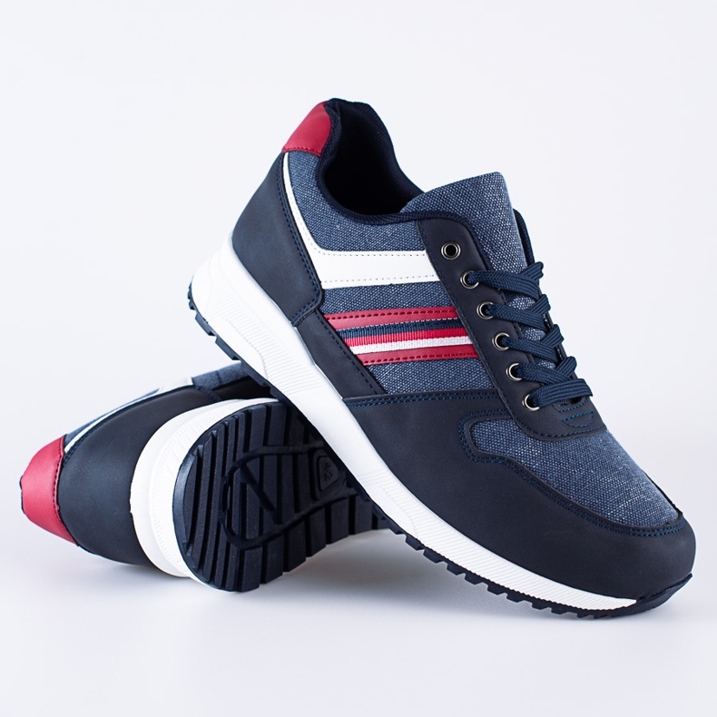 Pohodlná tmavě modrá pánská sportovní obuv Shelovet námořnická modrá 1