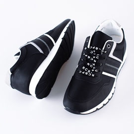 Pohodlné černé pánské sportovní boty Shelovet černá 2