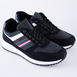 Pohodlné černé pánské sportovní boty Shelovet černá 1