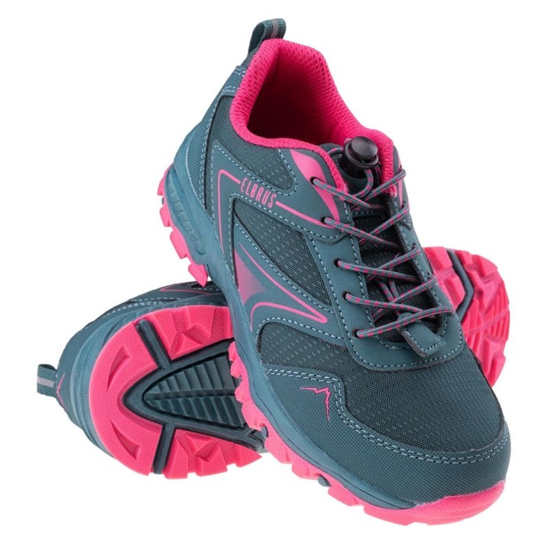 Boty Elbrus Faltis Jr 92800401513 růžový zelený 1