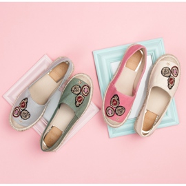 Jolyvia Espadrilky s nášivkami růžový 5