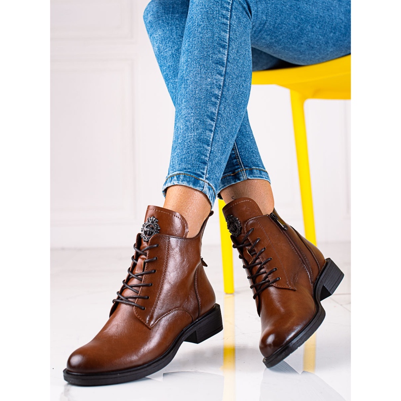 Hnědé dámské tenisky Vinceza hnědý 1 Hnědé dámské tenisky Vinceza hnědý 1