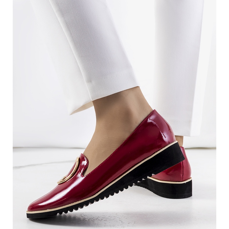 Červené lakované boty Kadyro 2