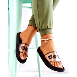 Dámské pantofle Big Star JJ274639 Černé černá 4