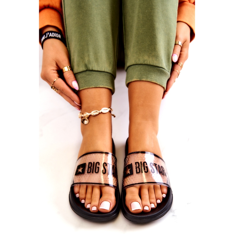 Dámské pantofle Big Star JJ274639 Černé černá 2