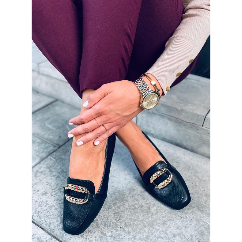 Dámské mokasíny Sajmon Black černý 1