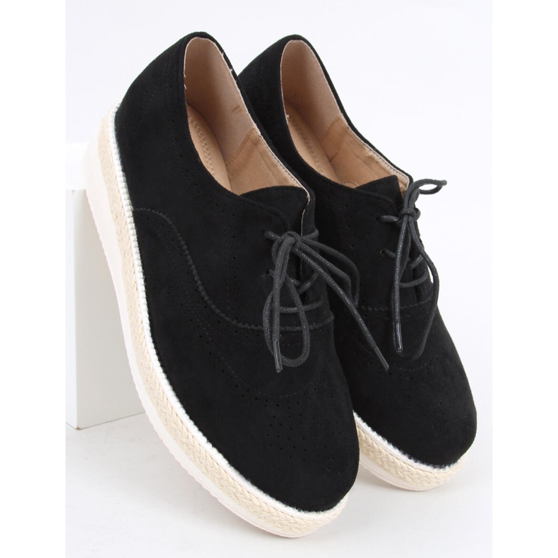 Dámské mokasíny, espadrilky Apia Black černý 1