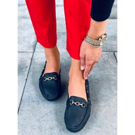 Dámské mokasíny Nisa Black černý 1