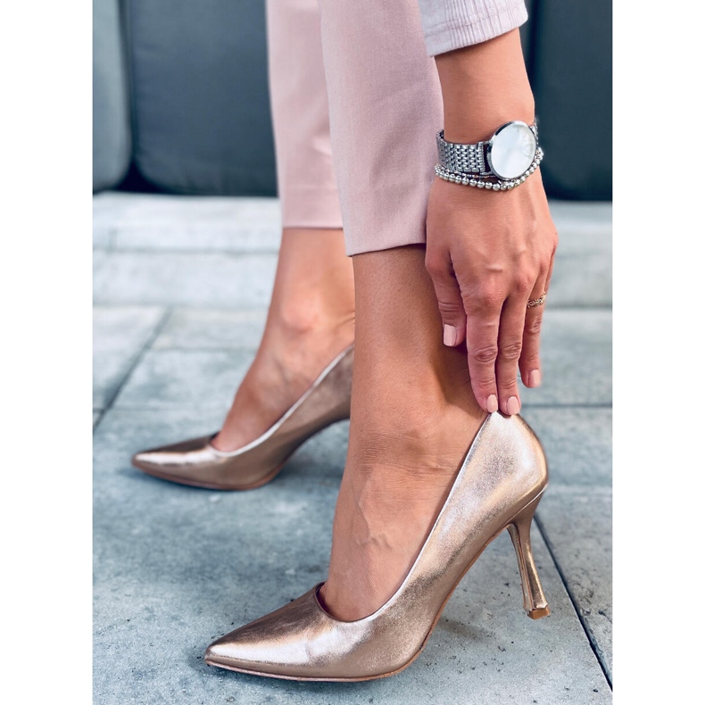 Dámské obilné jehlové boty Aurora Champagne růžový 1