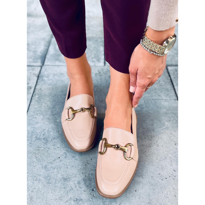 Dámské mokasíny Jonna Khaki béžový 2