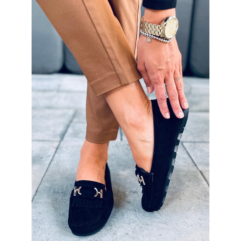 Dámské mokasíny Leif Black černý 1