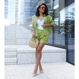 Béžové lodičky na sloupku Makka béžový 1