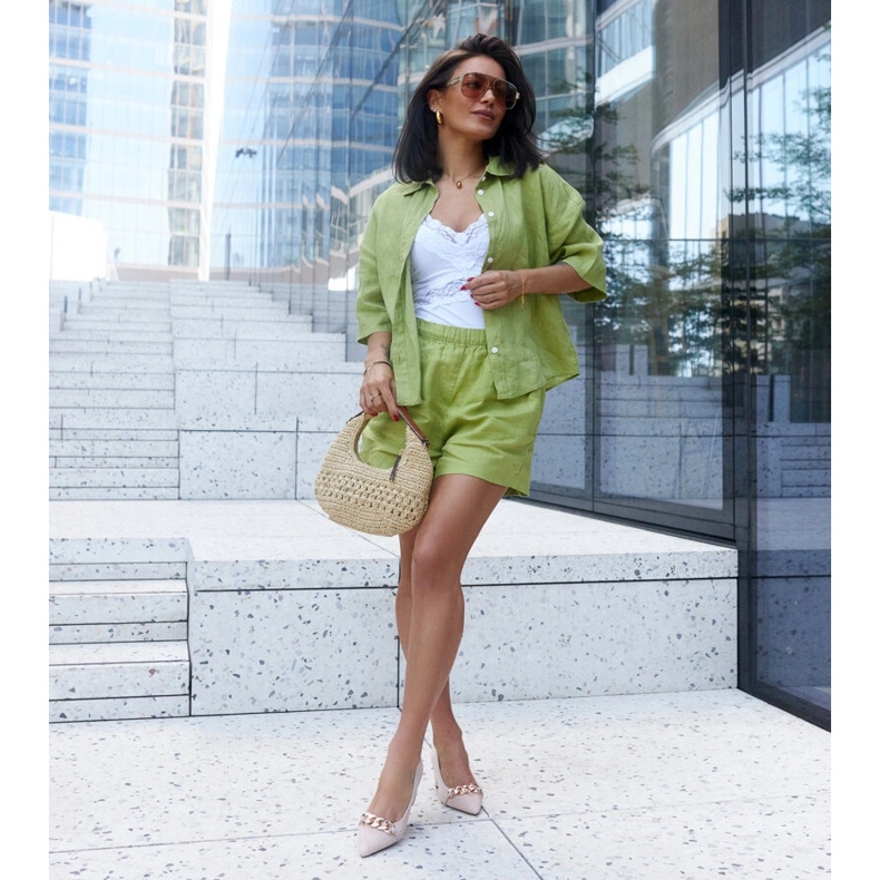 Béžové lodičky na sloupku Makka béžový 1