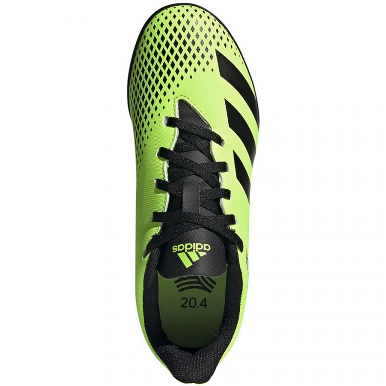 Kopačky Adidas Predator 20.4 Tf Jr EH3041 černý zelený 1