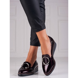 Lakované boty W. Potocki bordó červené 1