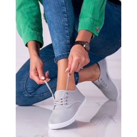 Lehké dámské látkové tenisky Shelovet šedé šedá 1