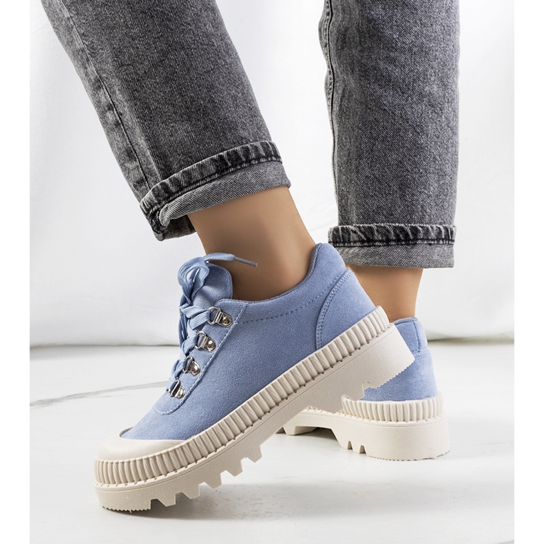 Dámské modré boty modrý 2