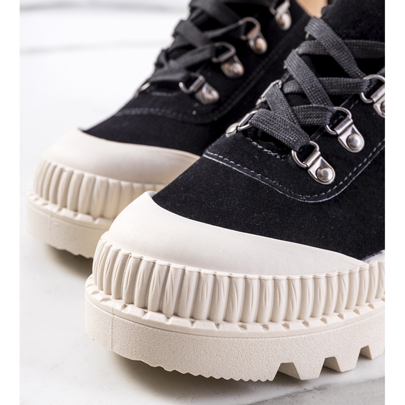 Černé dámské boty černý 2