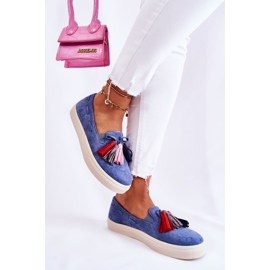 PS1 Dámské Sneakers Slip-On Blue Venira modrý 2 PS1 Dámské Sneakers Slip-On Blue Venira modrý 2