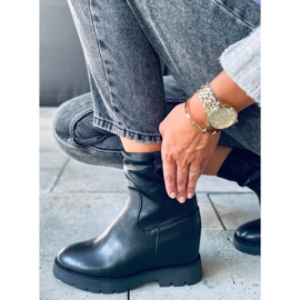 Holínky na skrytém klínku Luanda Black černá 1