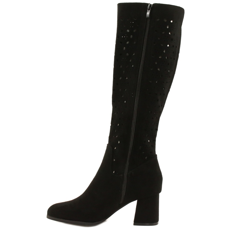 M.Daszyński Prolamované Boty Na Baru Černá SA156-10 černý 1