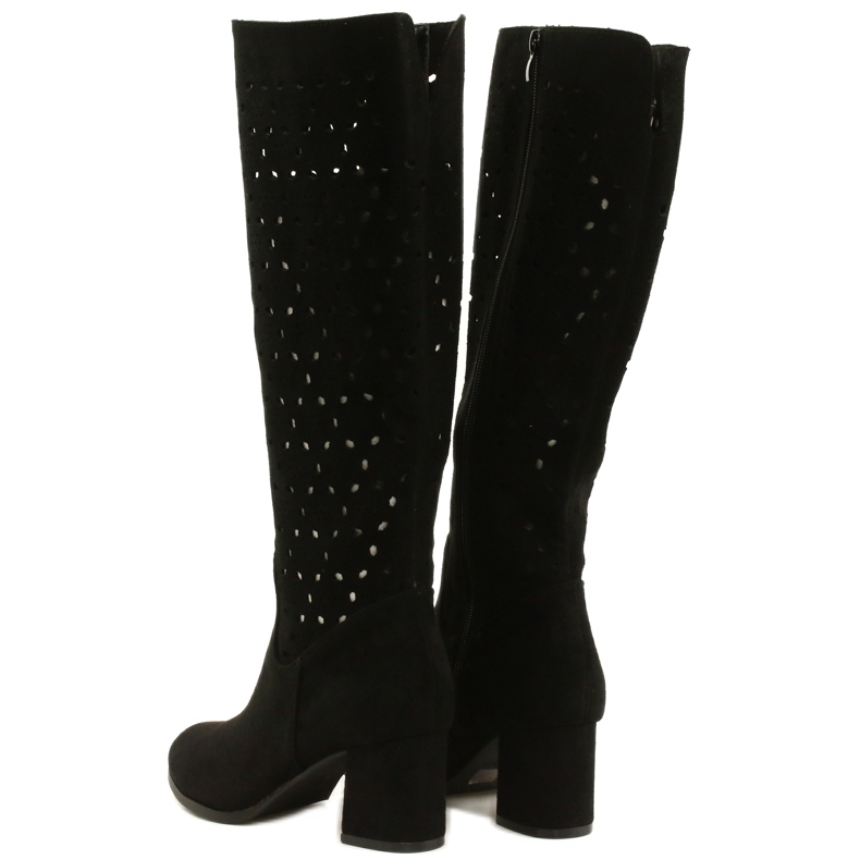 M.Daszyński Prolamované Boty Na Baru Černá SA156-10 černý 3