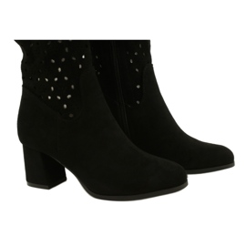 M.Daszyński Prolamované Boty Na Baru Černá SA156-10 černý 4