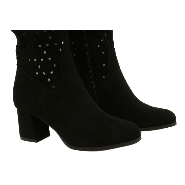 M.Daszyński Prolamované Boty Na Baru Černá SA156-10 černý 4