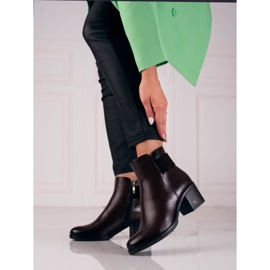 W. Potocki Klasické hnědé dámské kozačky značky Potocki hnědý 1 W. Potocki Klasické hnědé dámské kozačky značky Potocki hnědý 1