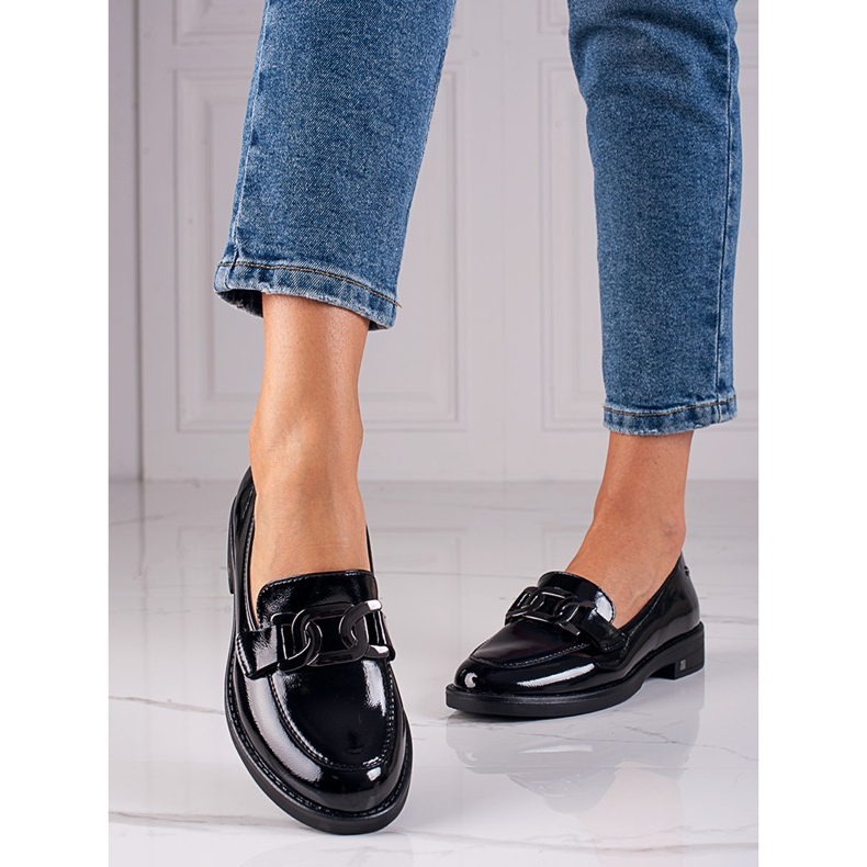 W. Potocki Černé lakované boty v. Potocki černý 1