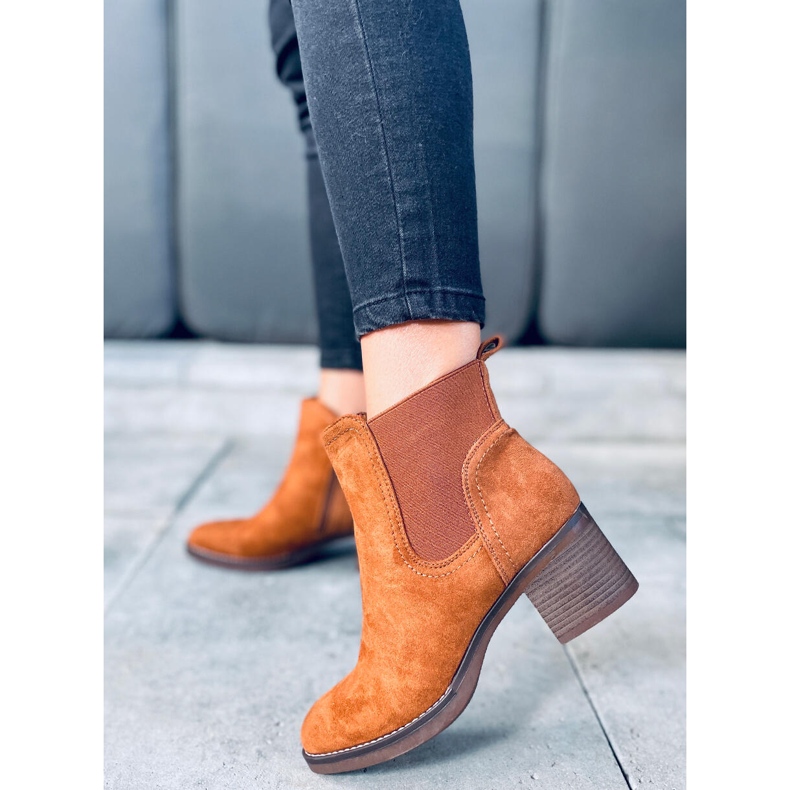 Vyplňte Camel kozačky na širokém podpatku hnědý 1 Vyplňte Camel kozačky na širokém podpatku hnědý 1