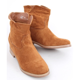 Kozačky na skrytém klínovém podpatku Deer Camel hnědý 2