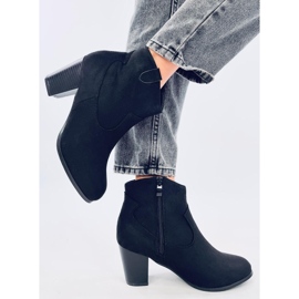 Zpět černé kovbojské boty černý 2