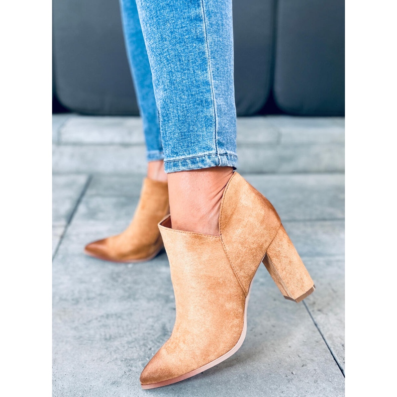 Kotníkové boty Ankara Camel hnědý 1