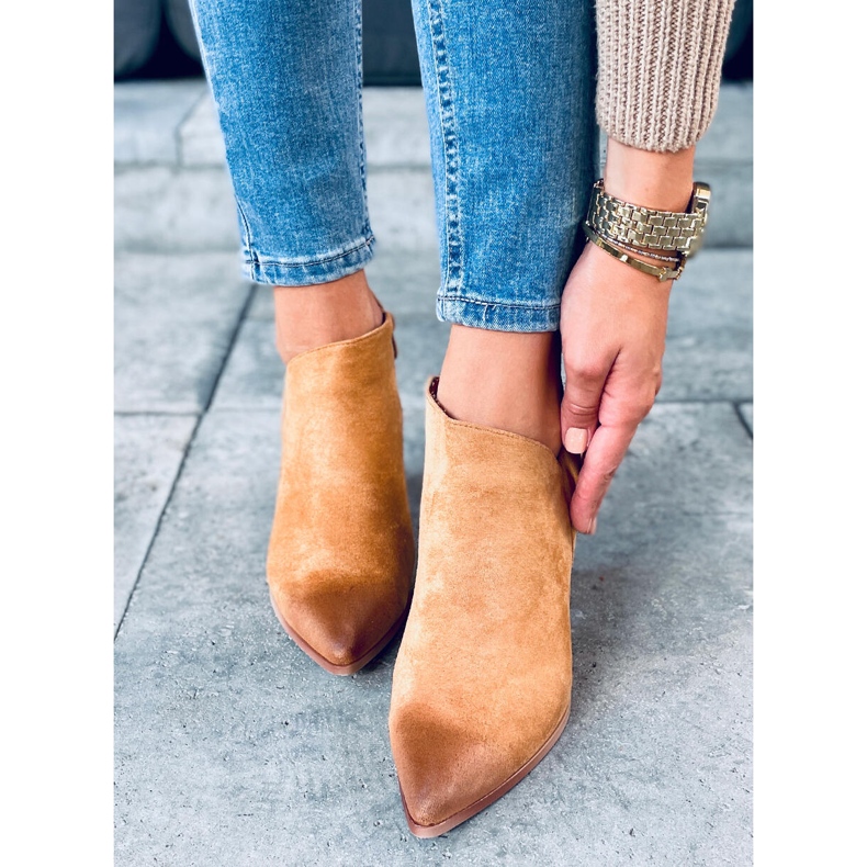 Kotníkové boty Ankara Camel hnědý 2