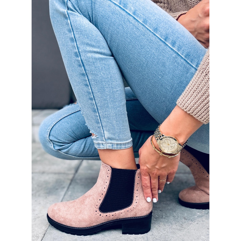 Dámské Chelsea boty Kleo Beige béžový černá 1