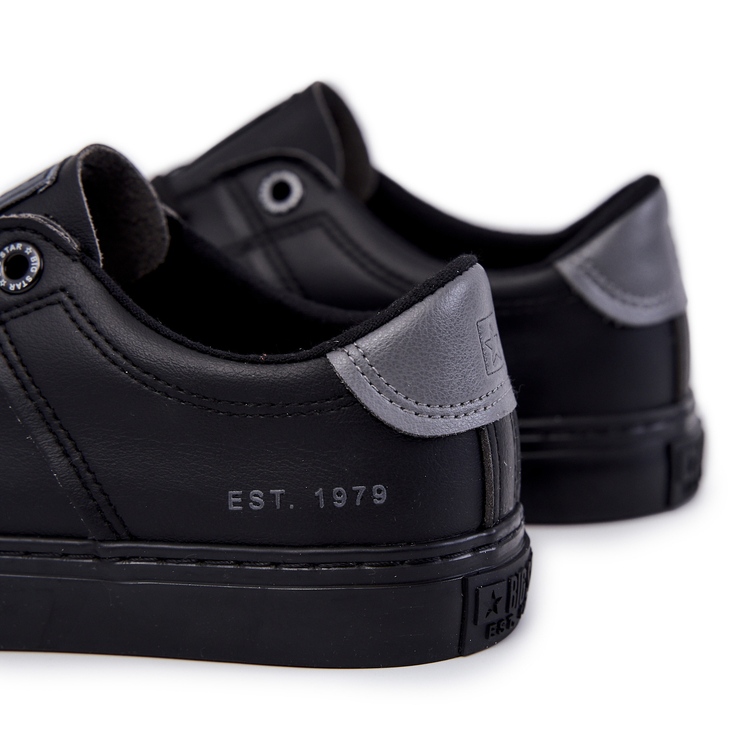 Kožené pánské tenisky Big Star JJ174108 Black černá 4