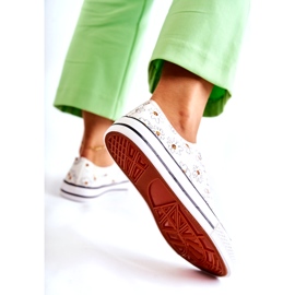 PS1 Dámské nízké tenisky s bílými květy Janey 4