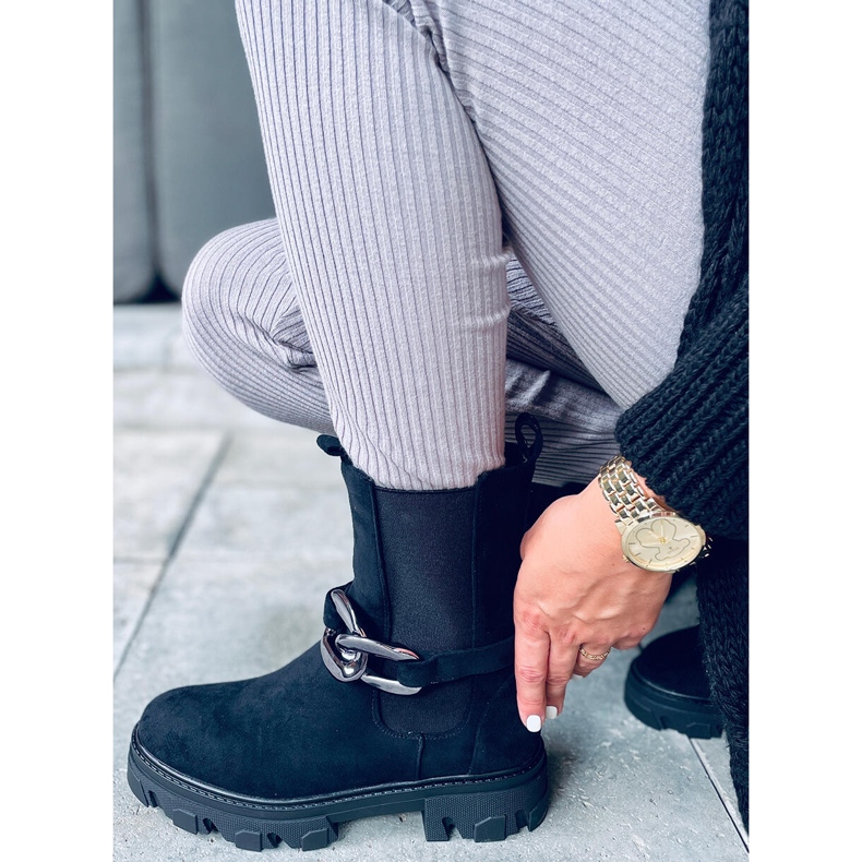 Chelsea boty se svrškem Calipso Black černá 1 Chelsea boty se svrškem Calipso Black černá 1