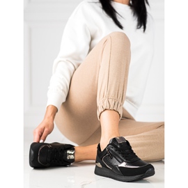 Dámské tenisky na platformě Shelovet černé černá 2