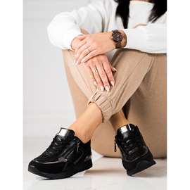 Dámské tenisky na platformě Shelovet černé černá 1