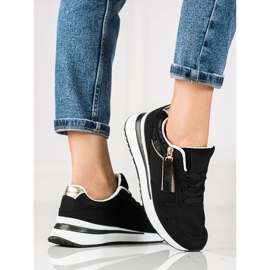 Černé dámské tenisky Shelovet s bílou podrážkou černá 1