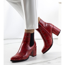 Červené boty Easthaven červený 1