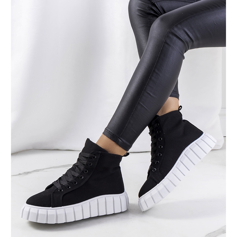 BM Černé tenisky na platformě Horizo ​​​​ černý 1