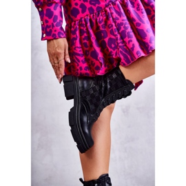 Vysoké dámské kozačky, zavazovaný černý Verlon černá 1 Vysoké dámské kozačky, zavazovaný černý Verlon černá 1