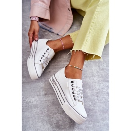 Nízké dámské tenisky Big Star KK274014 Bílé bílý 2