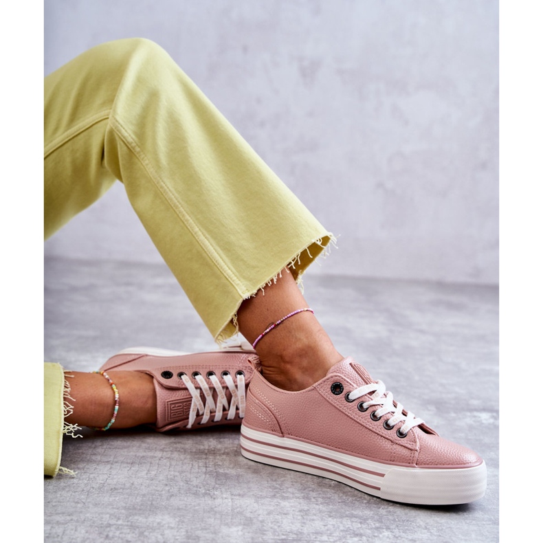 Nízké dámské tenisky Big Star KK274016 Růžové růžový 1